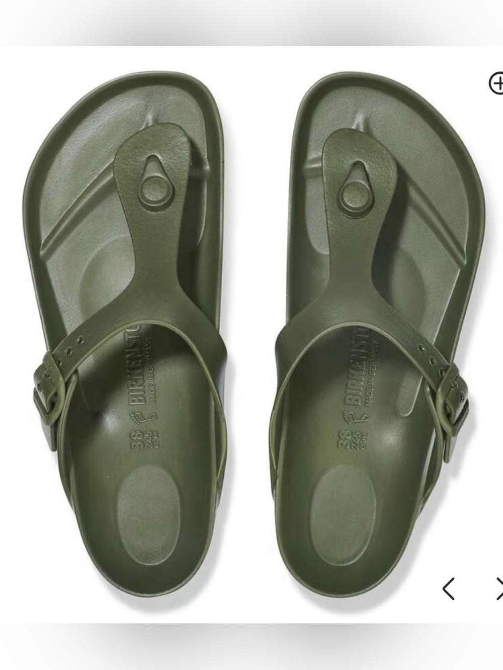 Birkenstock Khaki EVA Gizeh Thong Sandal